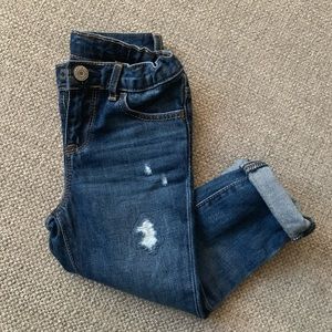 Gap kids girlfriend distressed denim